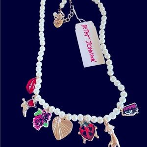 Betsy Johnson charm necklace